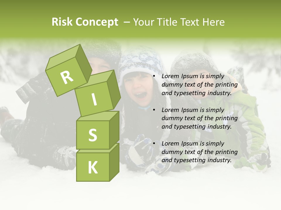 Kid Sibling Enjoying PowerPoint Template