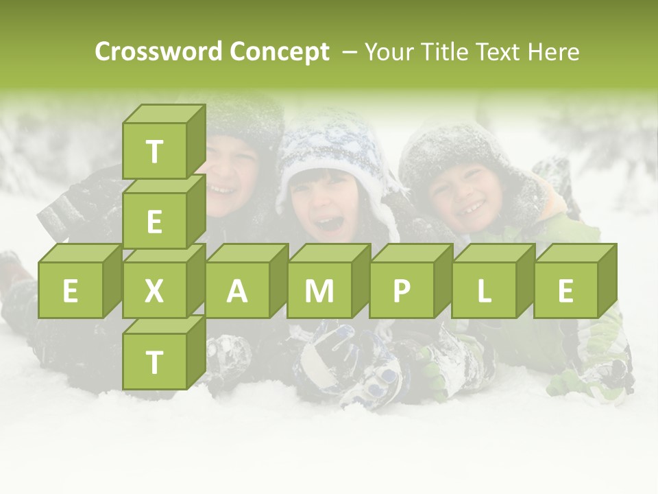 Kid Sibling Enjoying PowerPoint Template