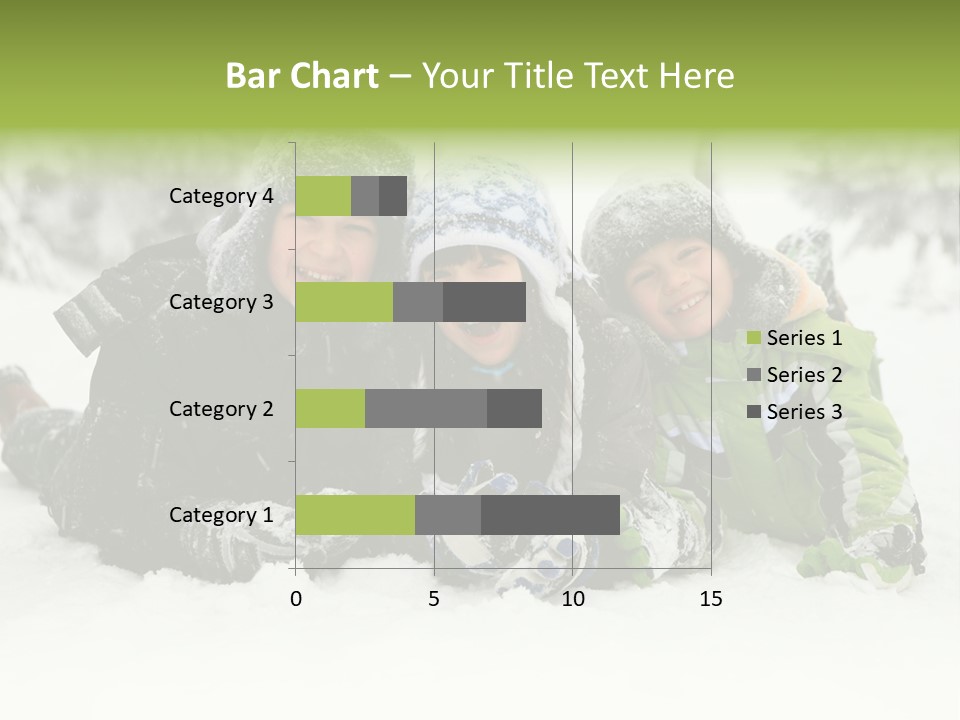 Kid Sibling Enjoying PowerPoint Template
