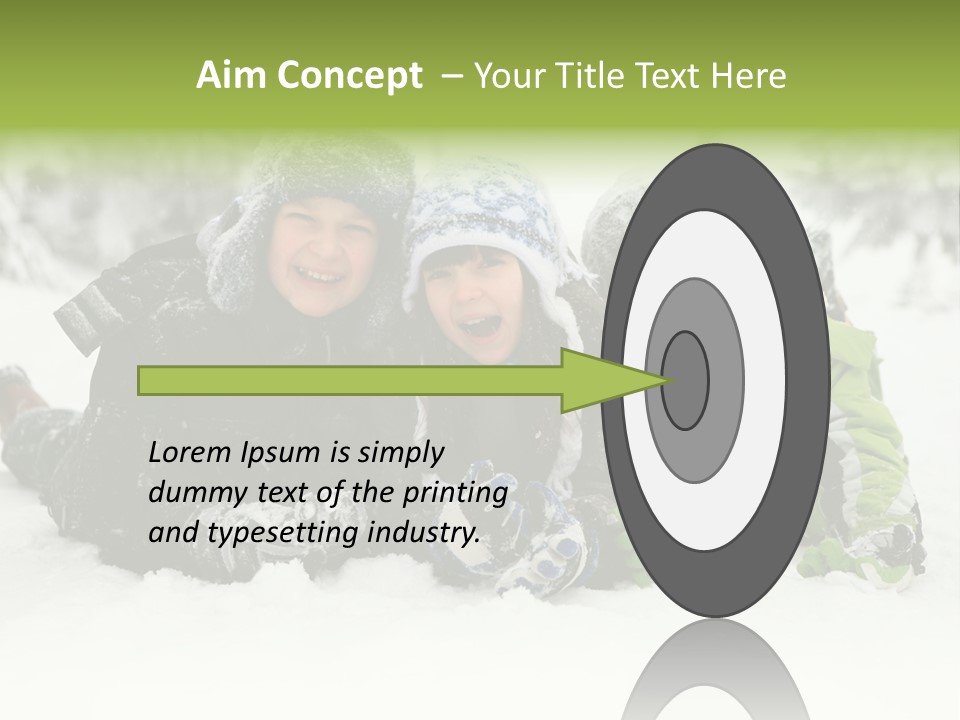 Kid Sibling Enjoying PowerPoint Template