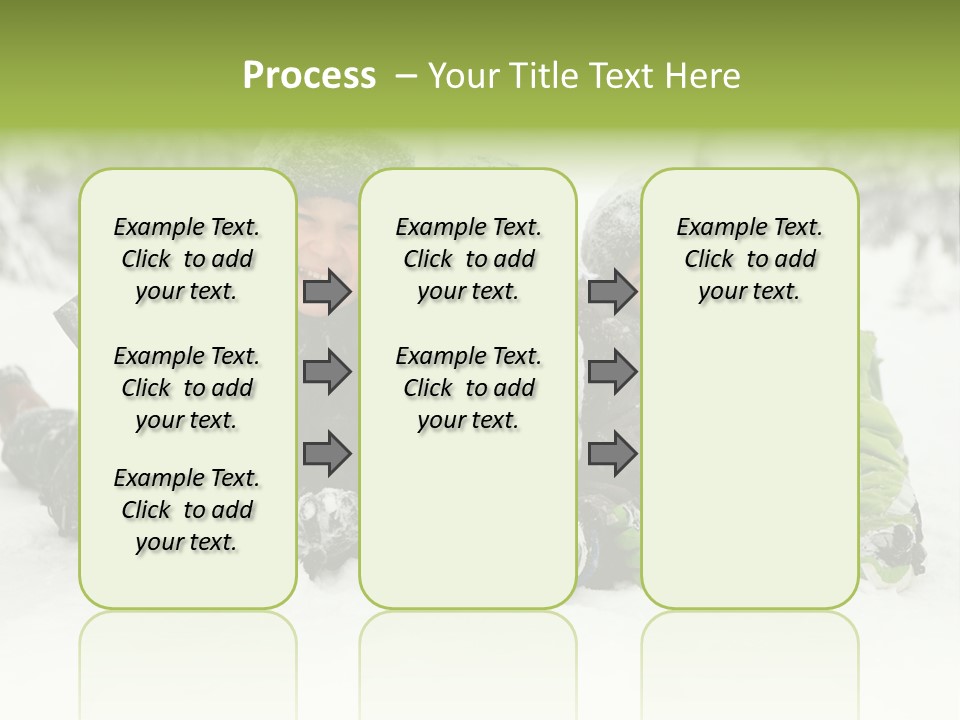 Kid Sibling Enjoying PowerPoint Template