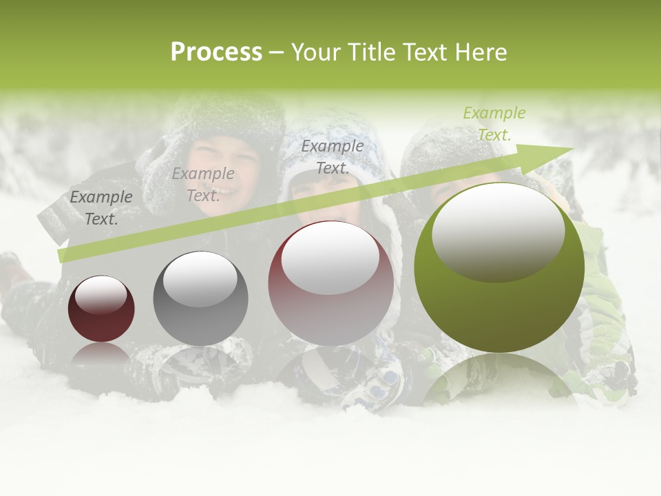 Kid Sibling Enjoying PowerPoint Template