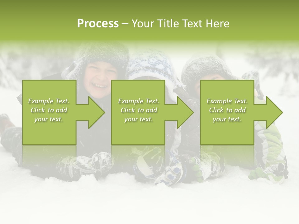 Kid Sibling Enjoying PowerPoint Template