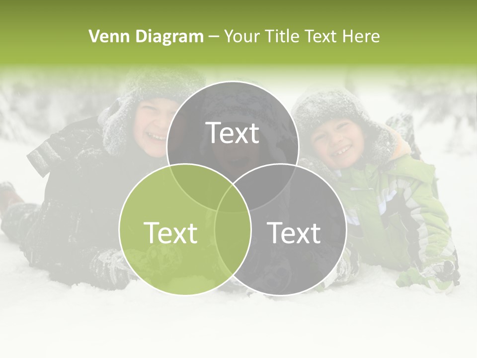 Kid Sibling Enjoying PowerPoint Template