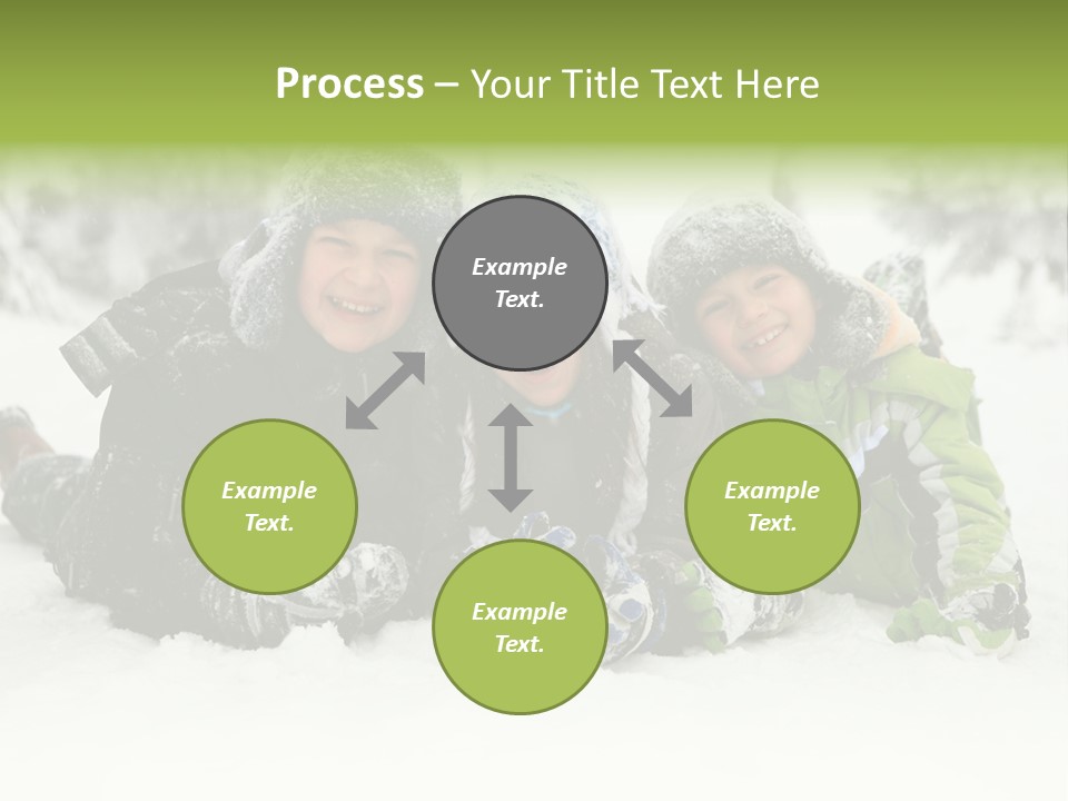 Kid Sibling Enjoying PowerPoint Template