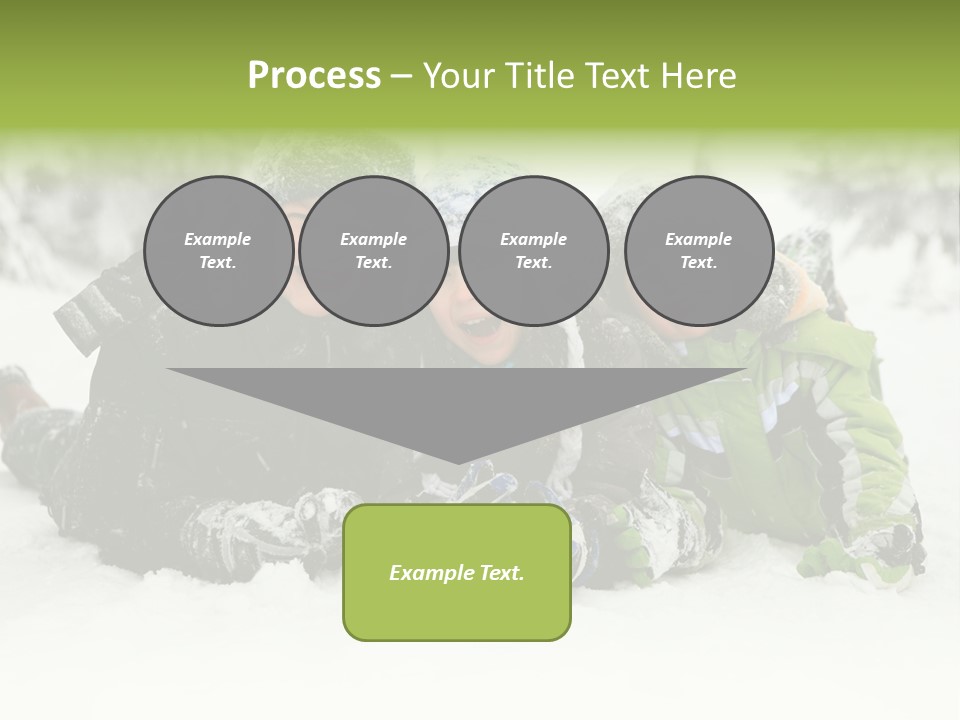 Kid Sibling Enjoying PowerPoint Template