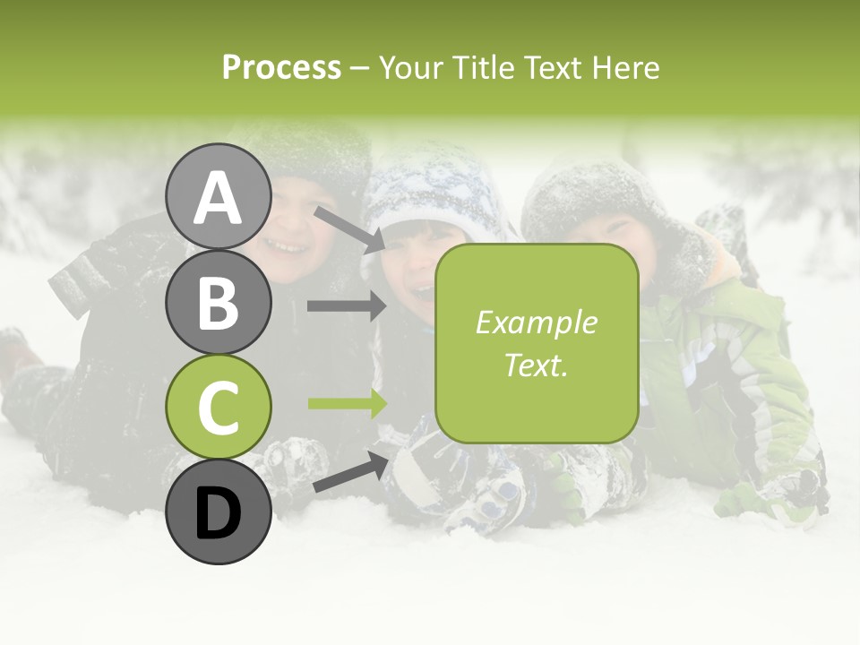 Kid Sibling Enjoying PowerPoint Template