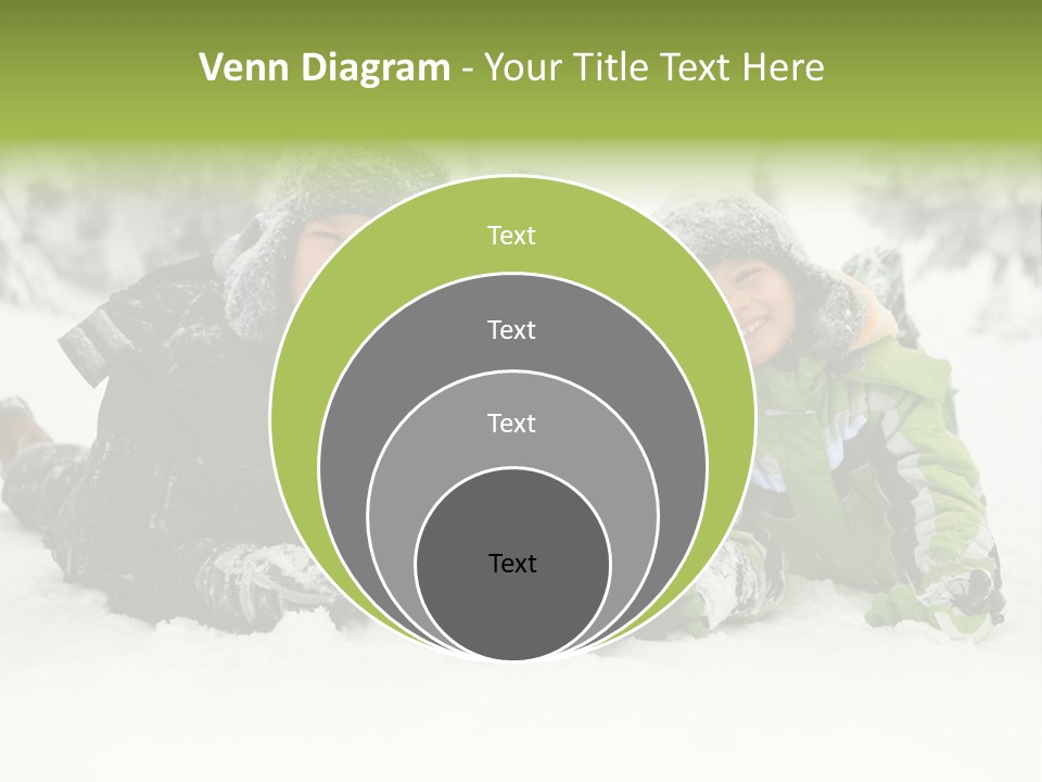 Kid Sibling Enjoying PowerPoint Template