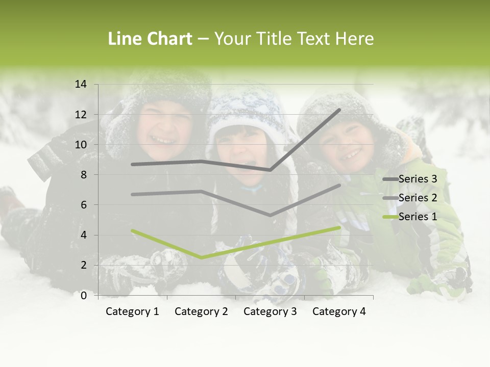 Kid Sibling Enjoying PowerPoint Template