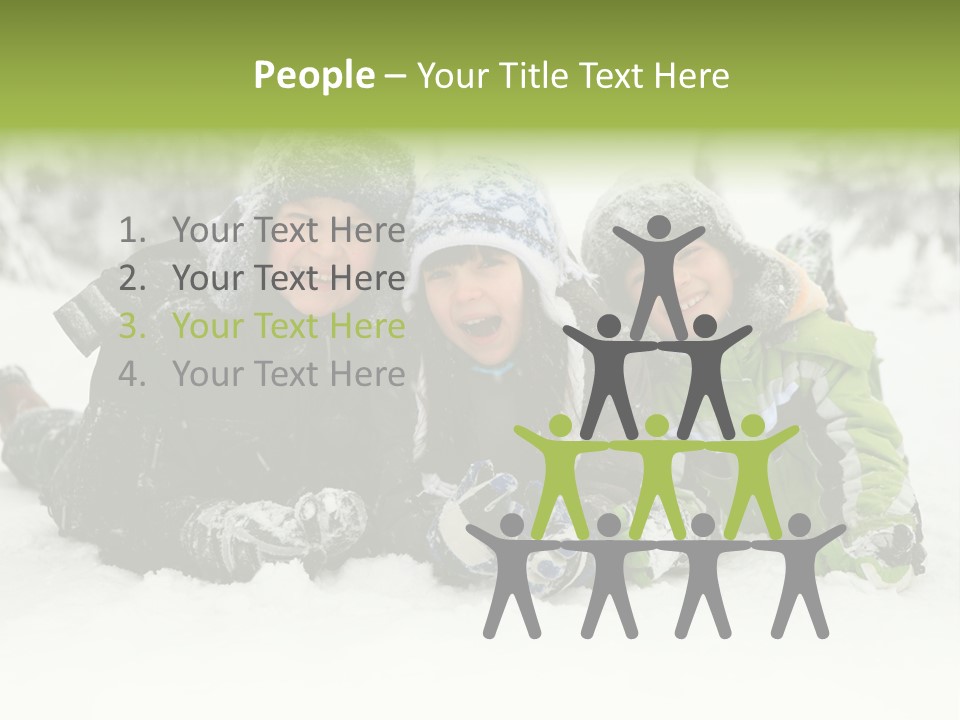 Kid Sibling Enjoying PowerPoint Template