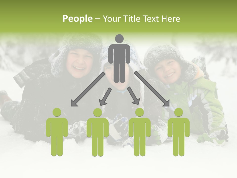 Kid Sibling Enjoying PowerPoint Template