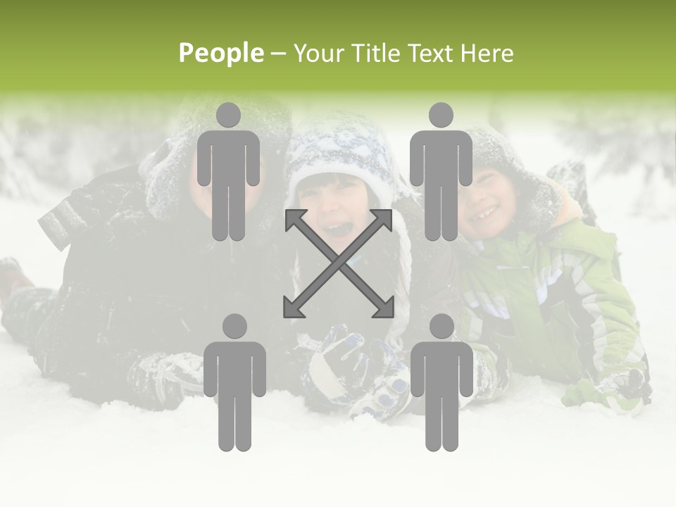 Kid Sibling Enjoying PowerPoint Template