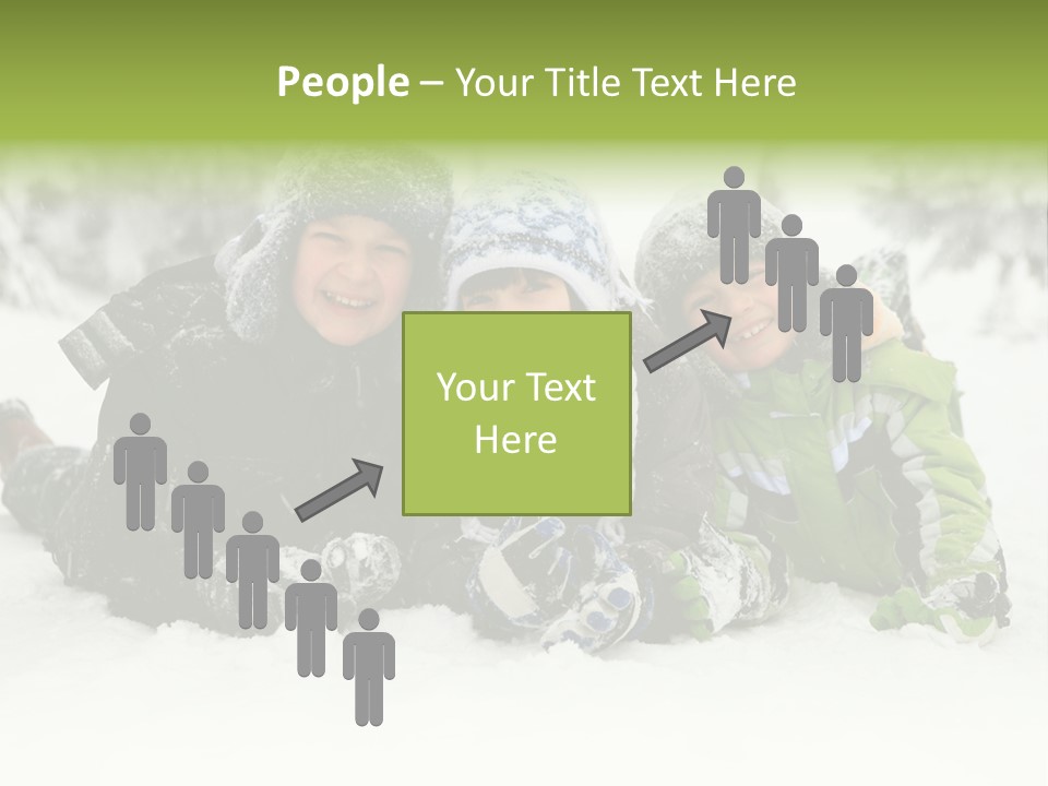 Kid Sibling Enjoying PowerPoint Template