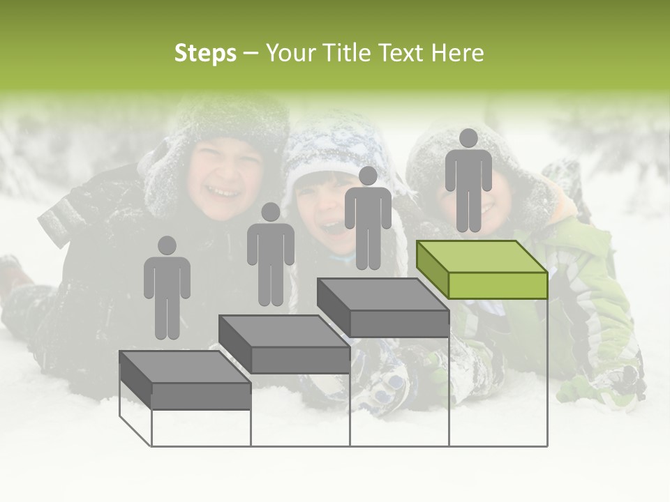 Kid Sibling Enjoying PowerPoint Template