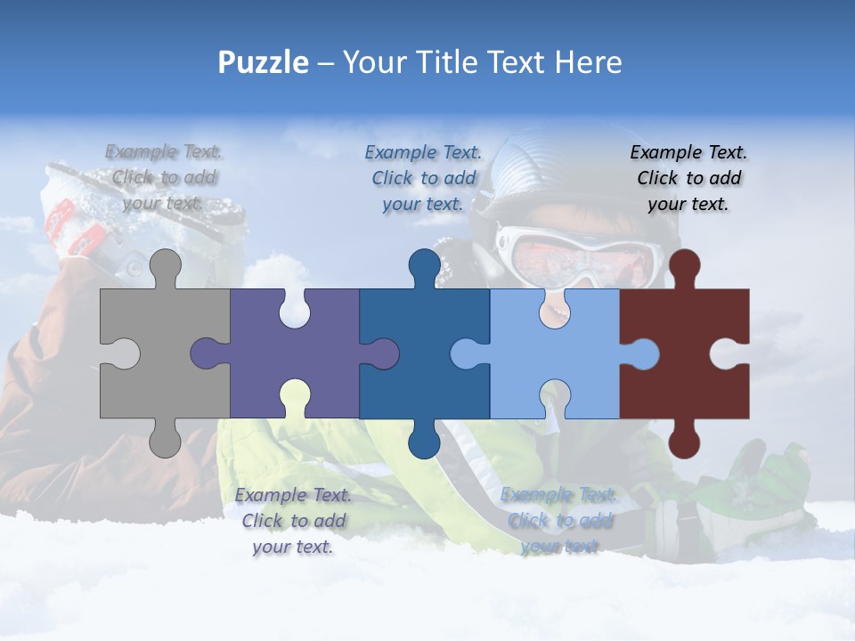 Blue Sportswear Sky PowerPoint Template