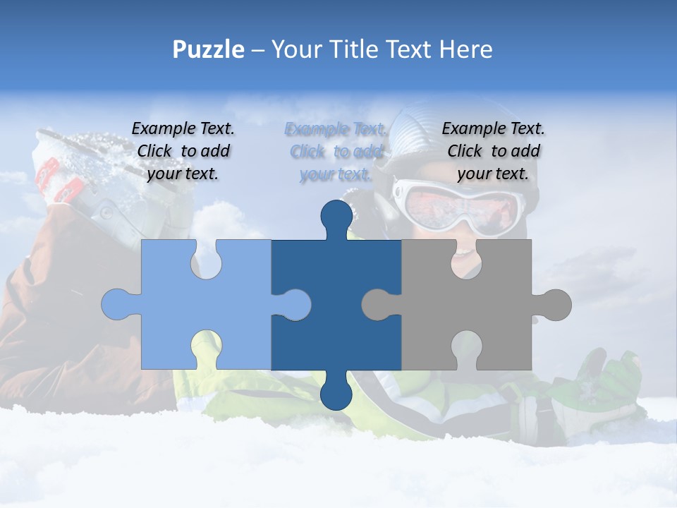 Blue Sportswear Sky PowerPoint Template