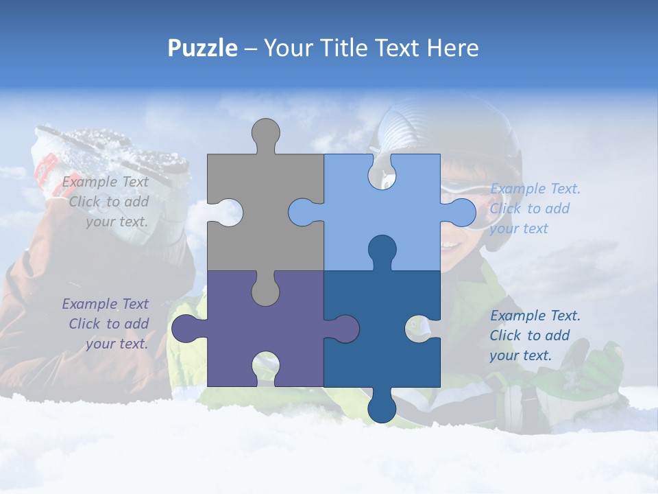 Blue Sportswear Sky PowerPoint Template