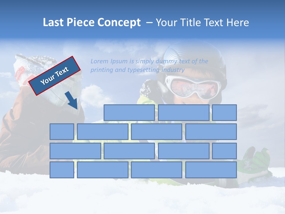 Blue Sportswear Sky PowerPoint Template