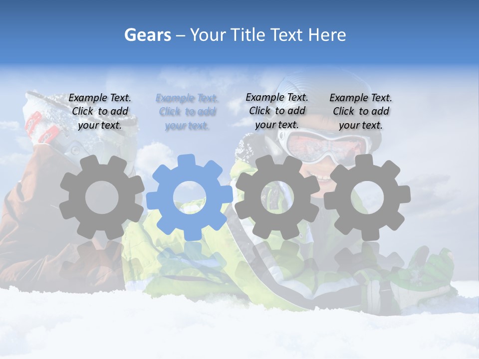 Blue Sportswear Sky PowerPoint Template