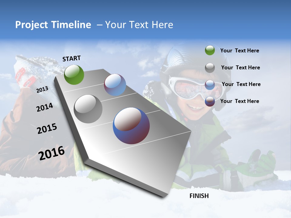 Blue Sportswear Sky PowerPoint Template