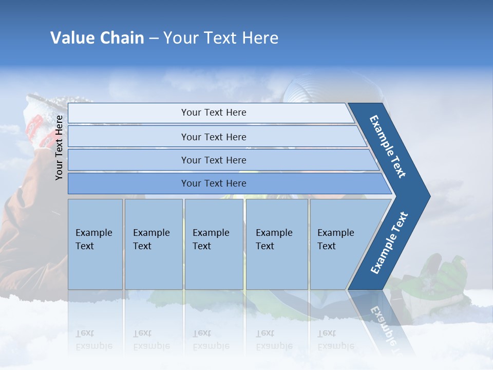 Blue Sportswear Sky PowerPoint Template