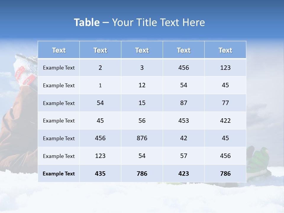 Blue Sportswear Sky PowerPoint Template