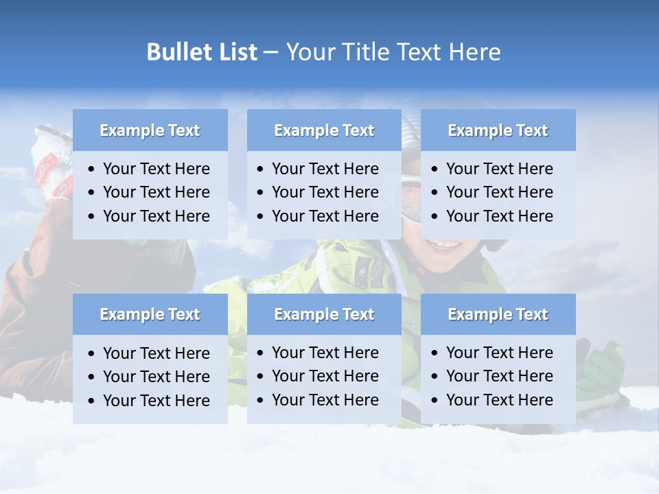 Blue Sportswear Sky PowerPoint Template