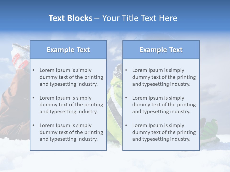 Blue Sportswear Sky PowerPoint Template