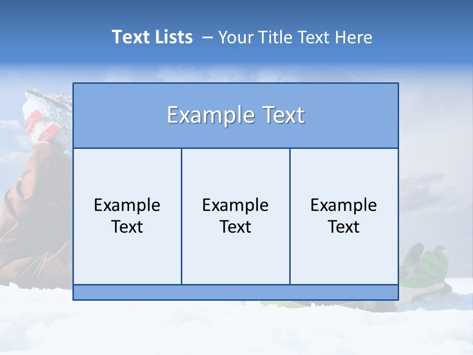 Blue Sportswear Sky PowerPoint Template