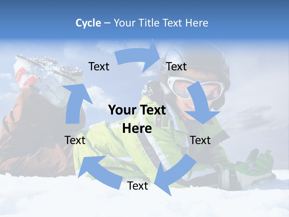 Blue Sportswear Sky PowerPoint Template