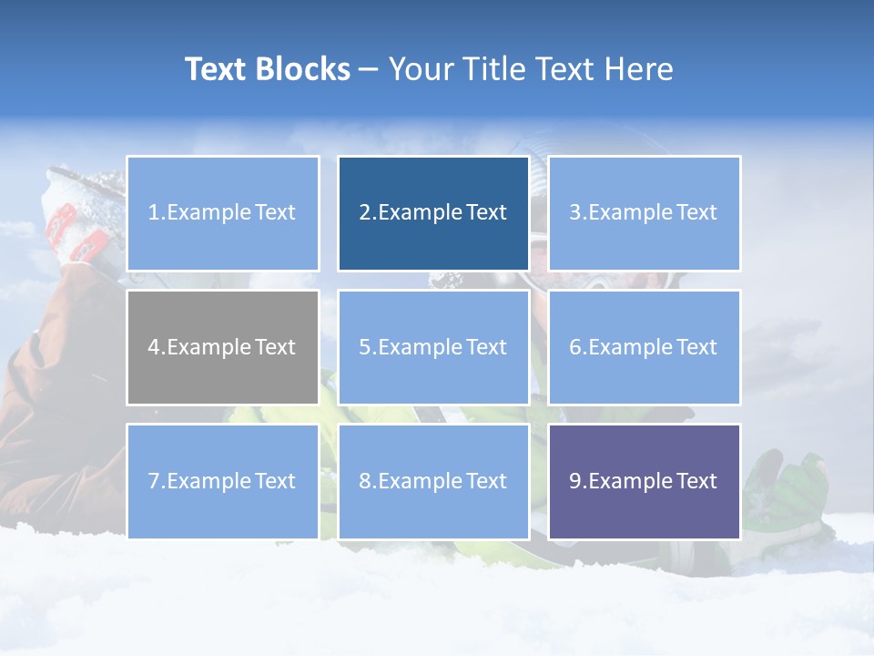 Blue Sportswear Sky PowerPoint Template