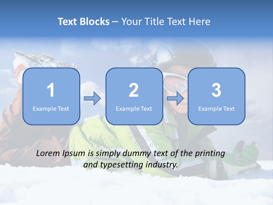 Blue Sportswear Sky PowerPoint Template