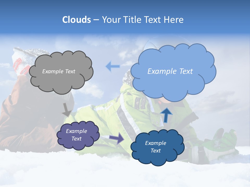 Blue Sportswear Sky PowerPoint Template