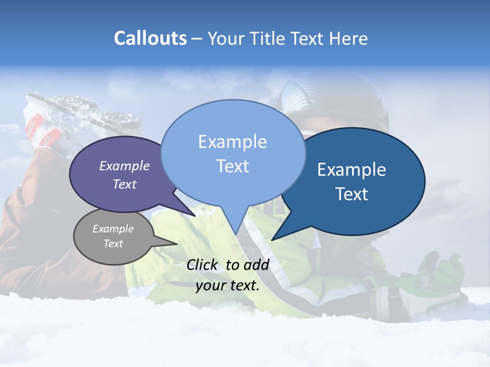 Blue Sportswear Sky PowerPoint Template