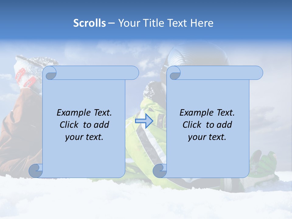 Blue Sportswear Sky PowerPoint Template