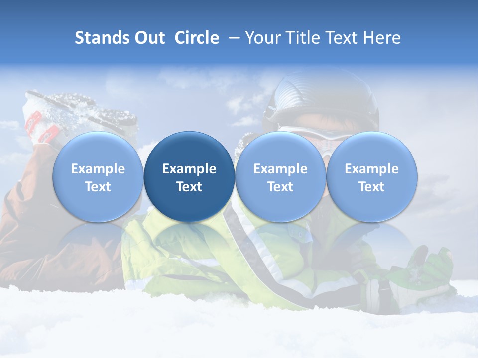 Blue Sportswear Sky PowerPoint Template