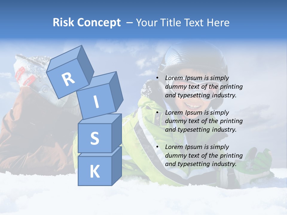 Blue Sportswear Sky PowerPoint Template