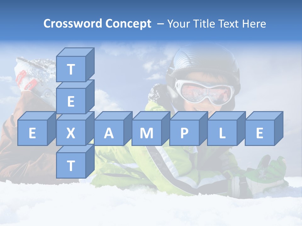 Blue Sportswear Sky PowerPoint Template