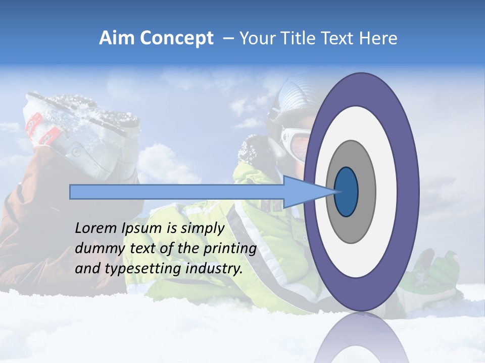 Blue Sportswear Sky PowerPoint Template