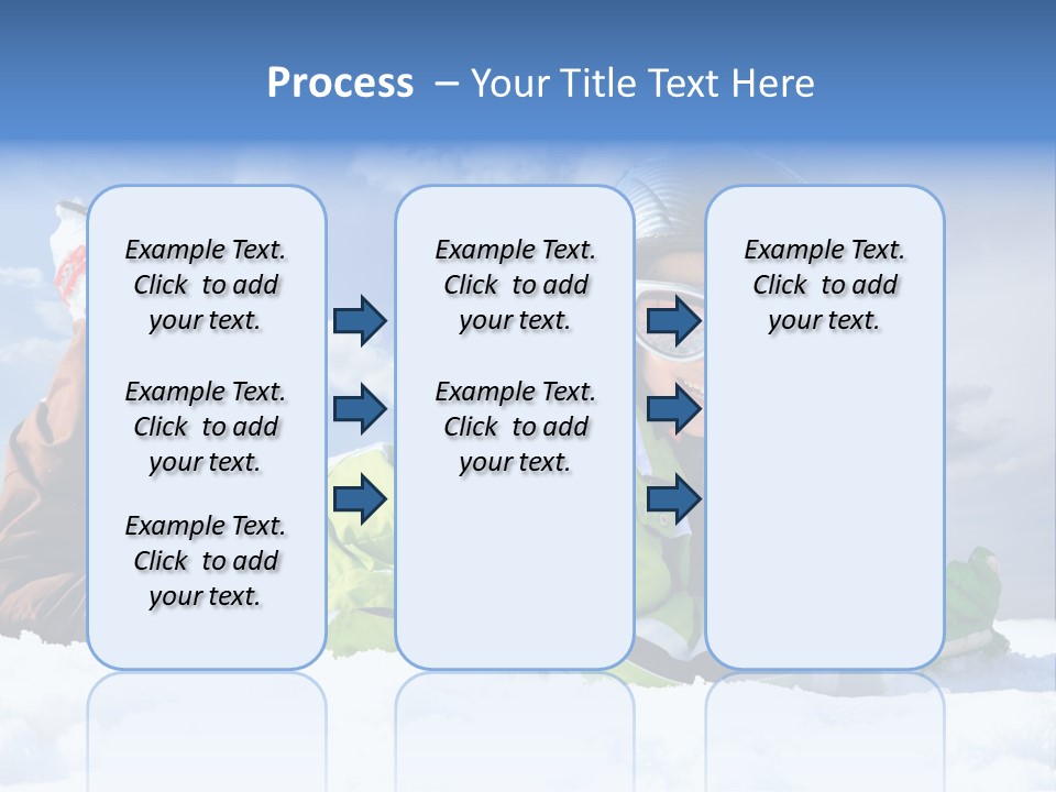 Blue Sportswear Sky PowerPoint Template