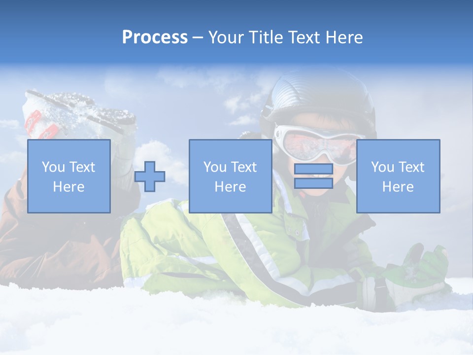 Blue Sportswear Sky PowerPoint Template