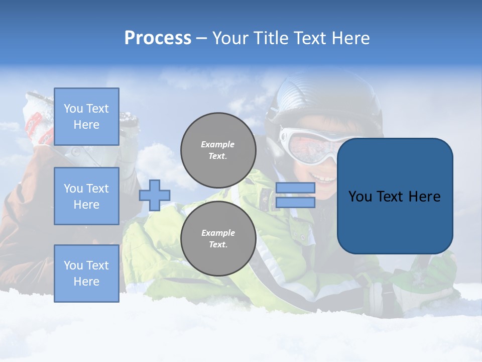 Blue Sportswear Sky PowerPoint Template