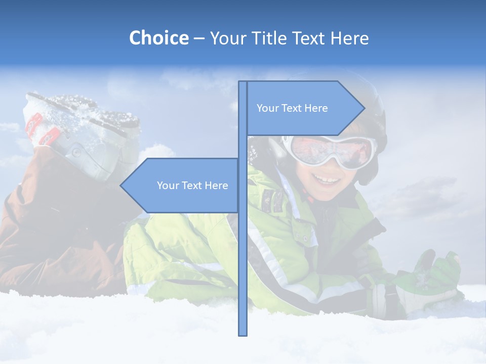 Blue Sportswear Sky PowerPoint Template