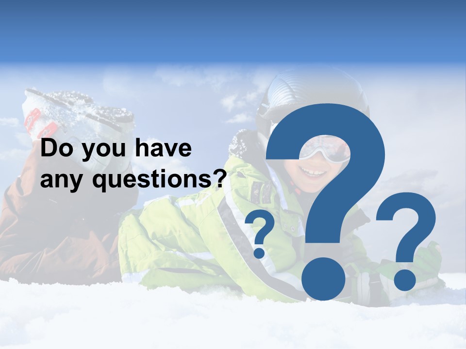 Blue Sportswear Sky PowerPoint Template