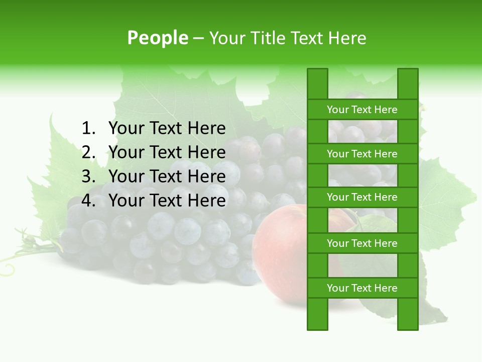 Portion White Refreshment PowerPoint Template