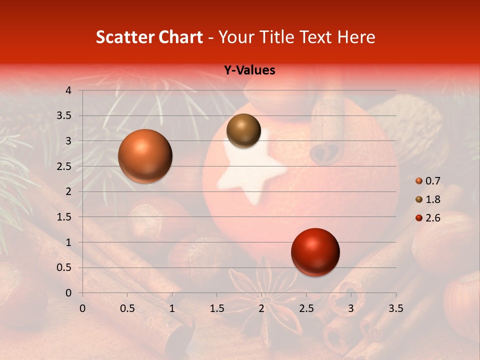 Christmas Tree Walnut Cinnamon Stick PowerPoint Template