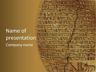 Ancient Antiquity Text PowerPoint Template