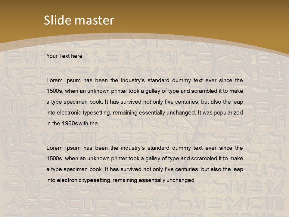 Ancient Antiquity Text PowerPoint Template