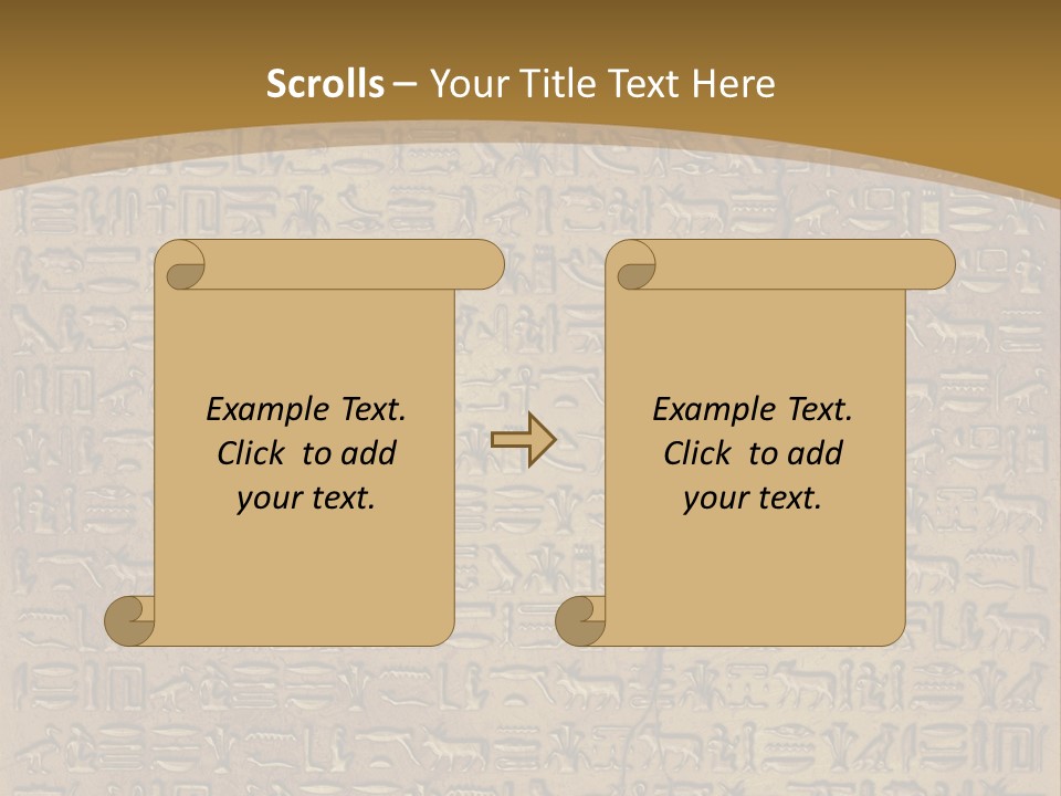 Ancient Antiquity Text PowerPoint Template