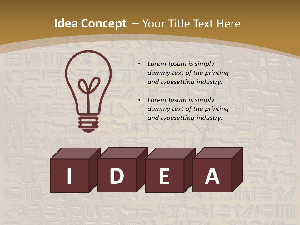 Ancient Antiquity Text PowerPoint Template
